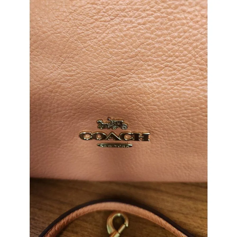 Coach Kacey Satchel Bag with crossbody strap light coral.  Beautiful